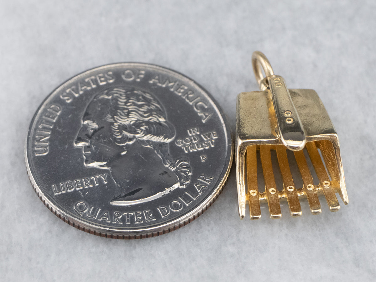 Vintage Cranberry Scoop Charm