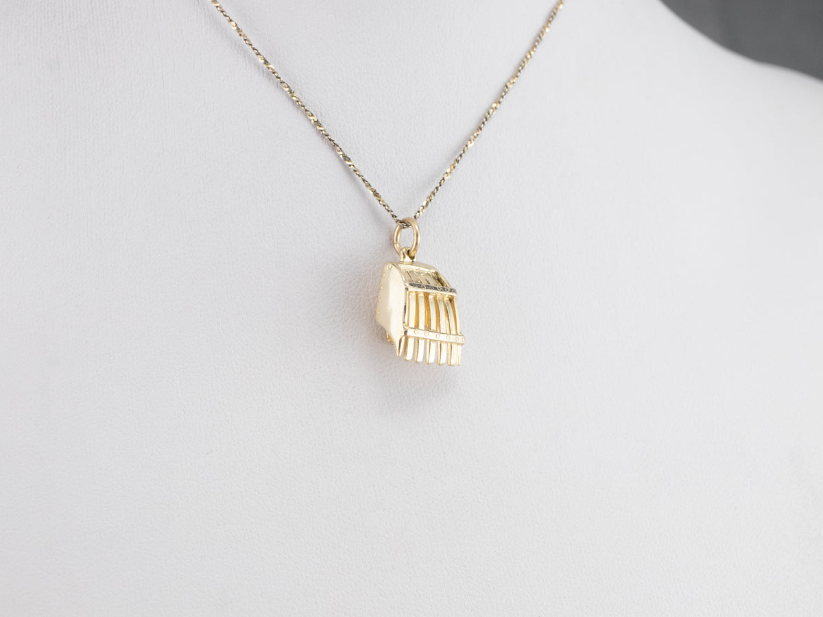 Vintage Cranberry Scoop Charm