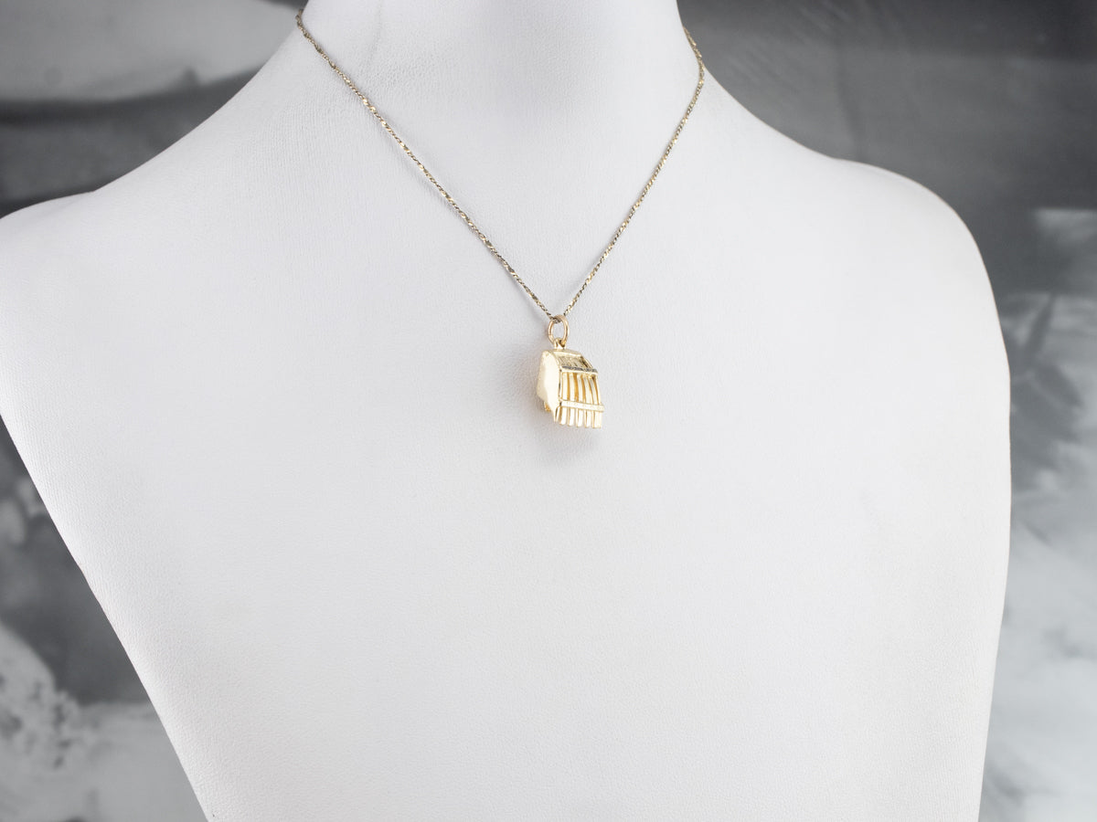 Vintage Cranberry Scoop Charm