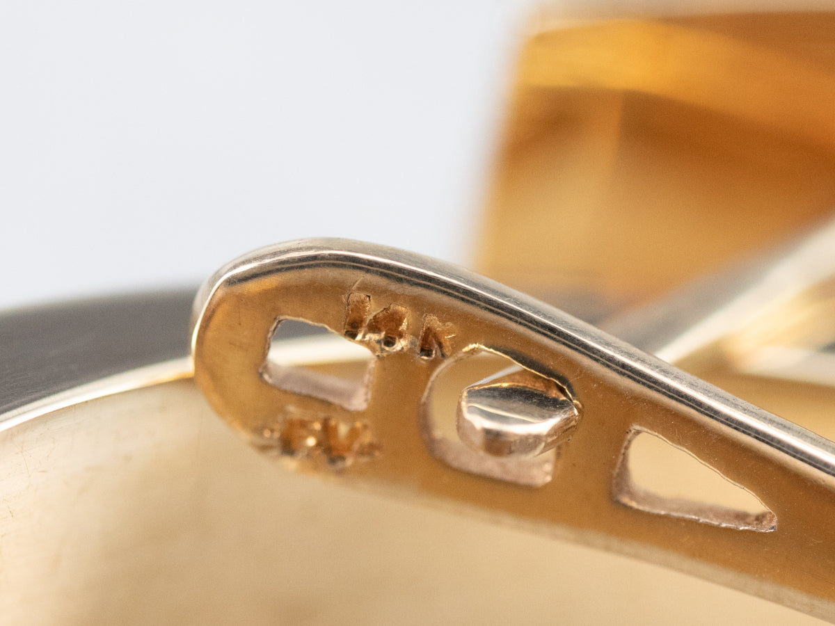 Bold Yellow Gold Hoop Earrings