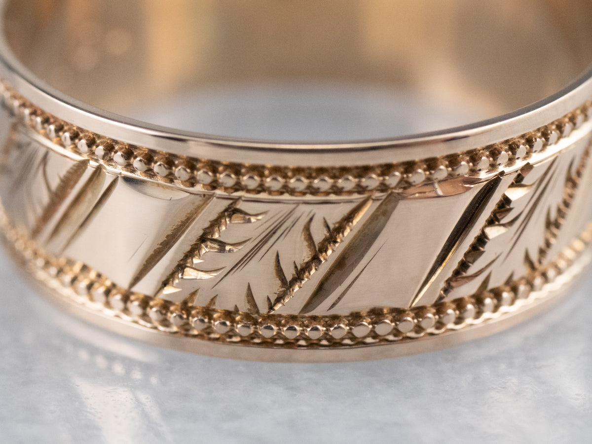 Mid Century Leaf Pattern Band