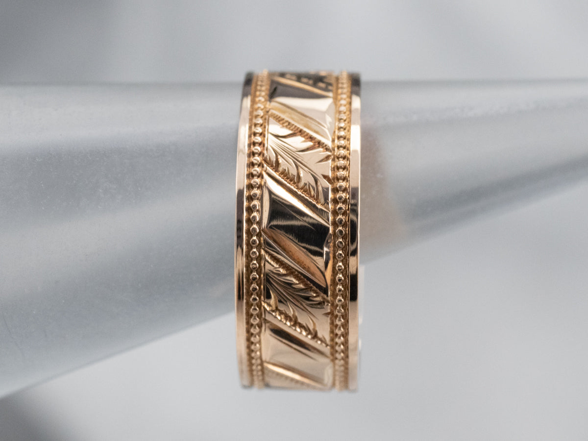 Mid Century Leaf Pattern Band