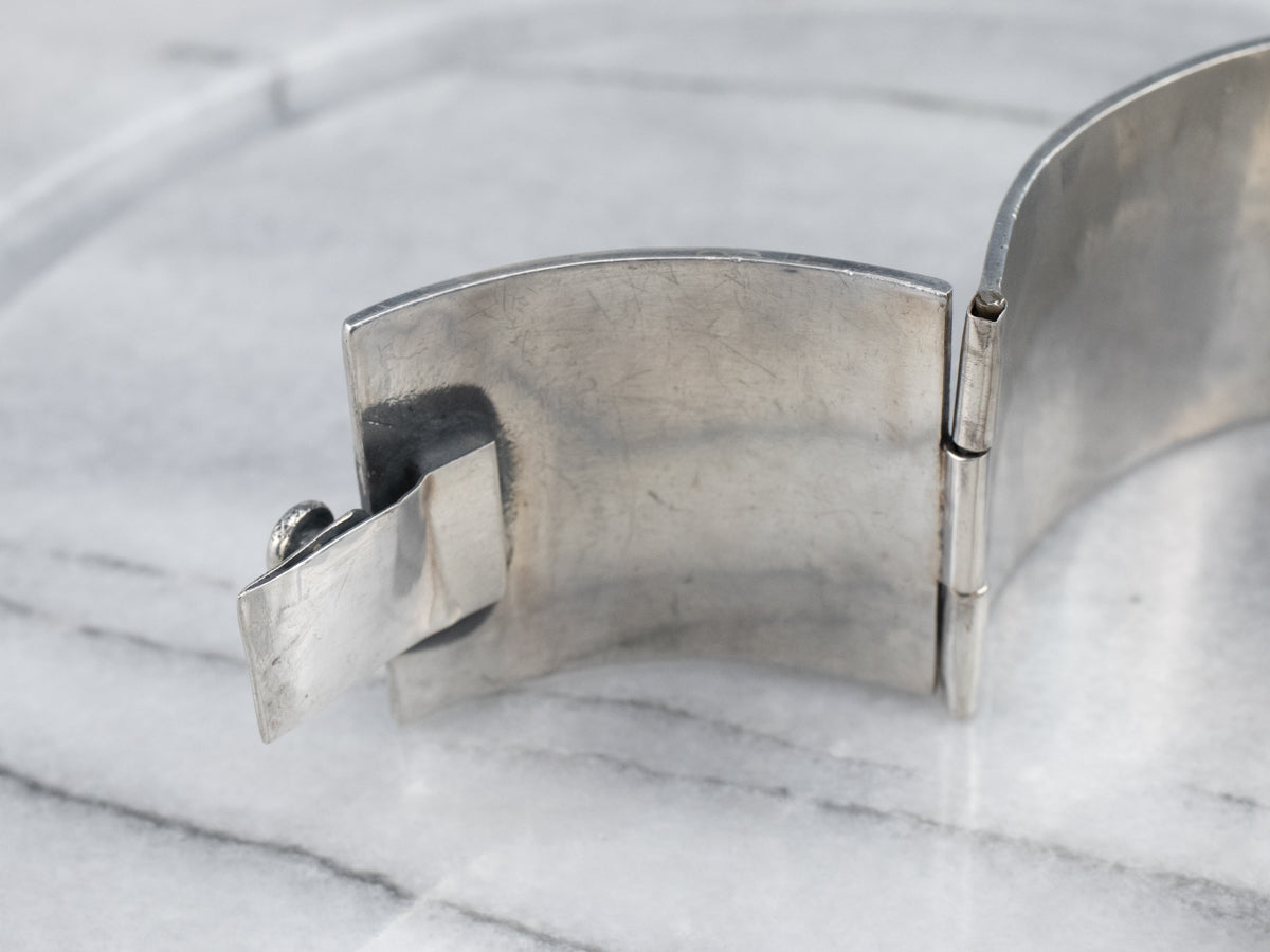 Mexican Sterling Silver Patterned Bracelet