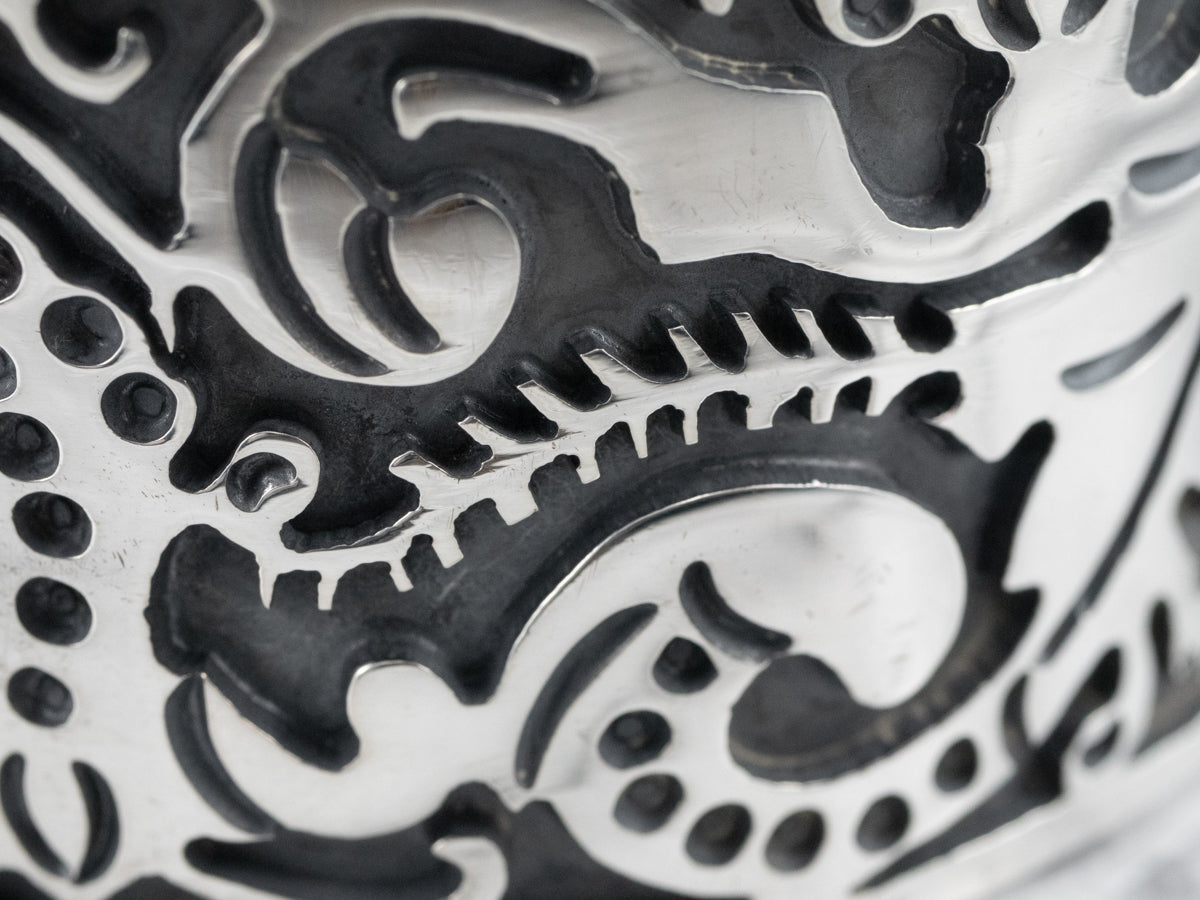 Mexican Sterling Silver Patterned Bracelet