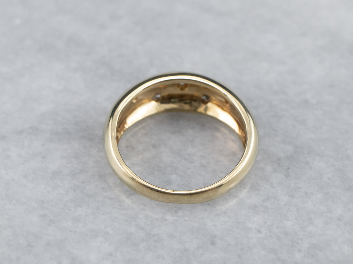 Vintage Gold Diamond Pattern Band