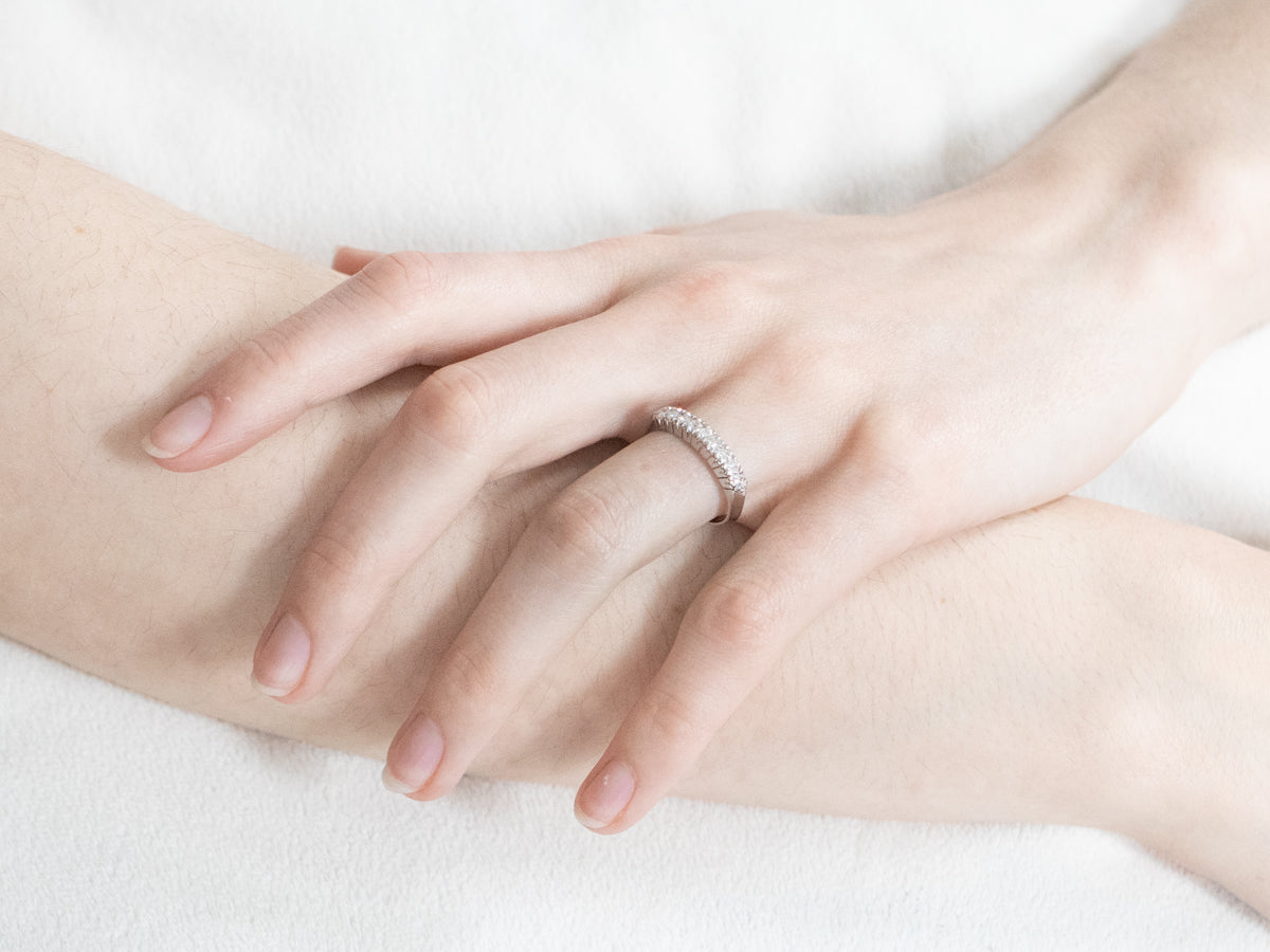 Sparkling Platinum and Diamond Band