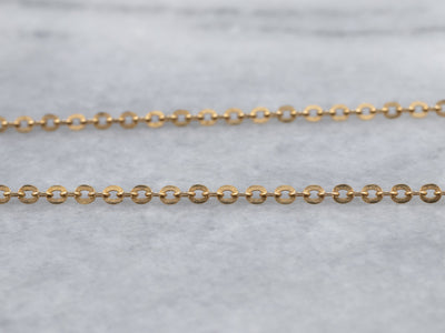 Vintage 18 Karat Gold Cable Chain