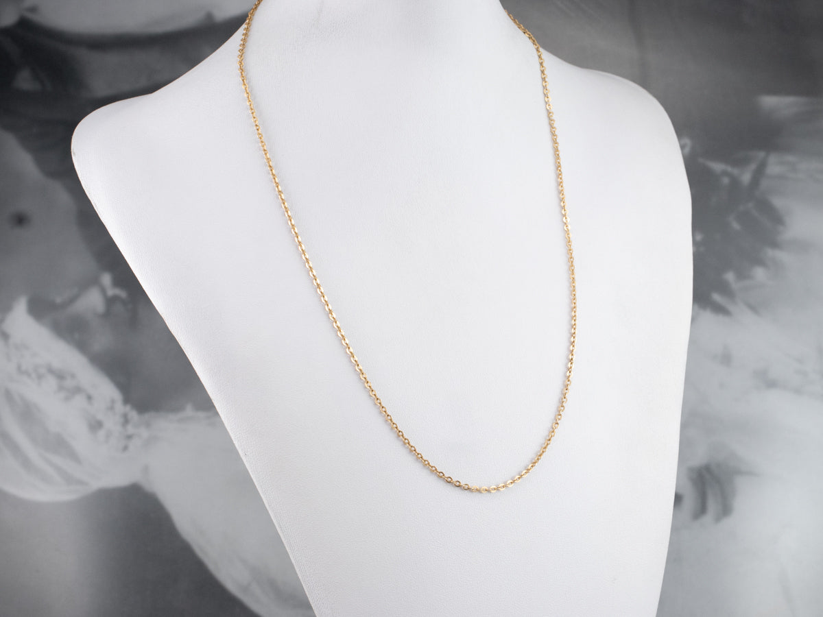 Vintage 18 Karat Gold Cable Chain