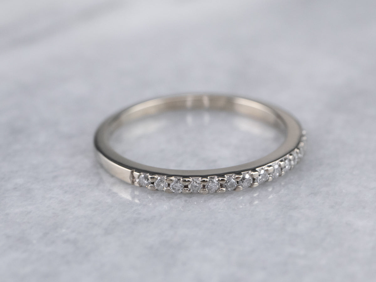 Skinny Eternity Ring in 18k Rose Gold Vermeil On Sterling Silver and Diamond  | Jewellery by Monica Vinader