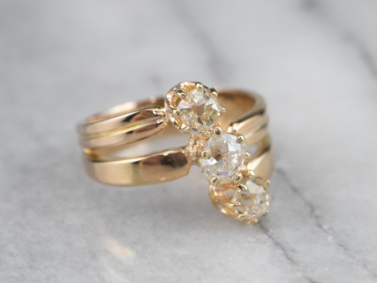 Antique Old Mine Cut Diamond Ring