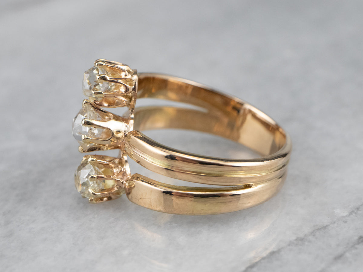 Antique Old Mine Cut Diamond Ring