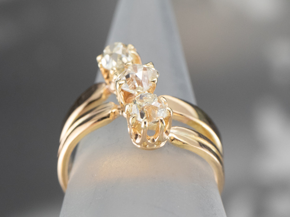 Antique Old Mine Cut Diamond Ring