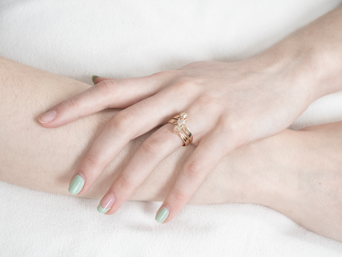 Antique Old Mine Cut Diamond Ring