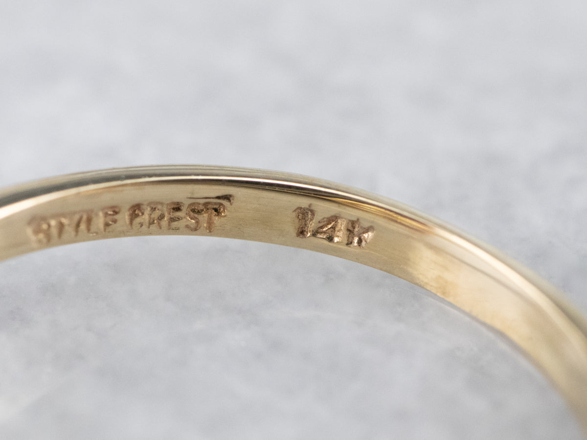 Sweet Vintage Diamond Halo Engagement Ring