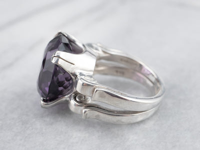 Sterling Silver Kabana Amethyst Ring