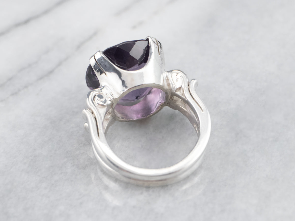 Sterling Silver Kabana Amethyst Ring