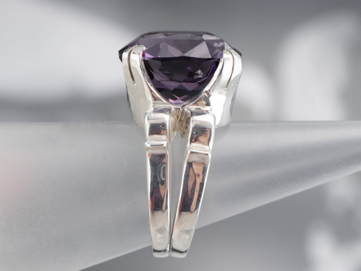 Sterling Silver Kabana Amethyst Ring