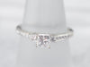 Modern White Gold Princess Cut Diamond Engagement Ring