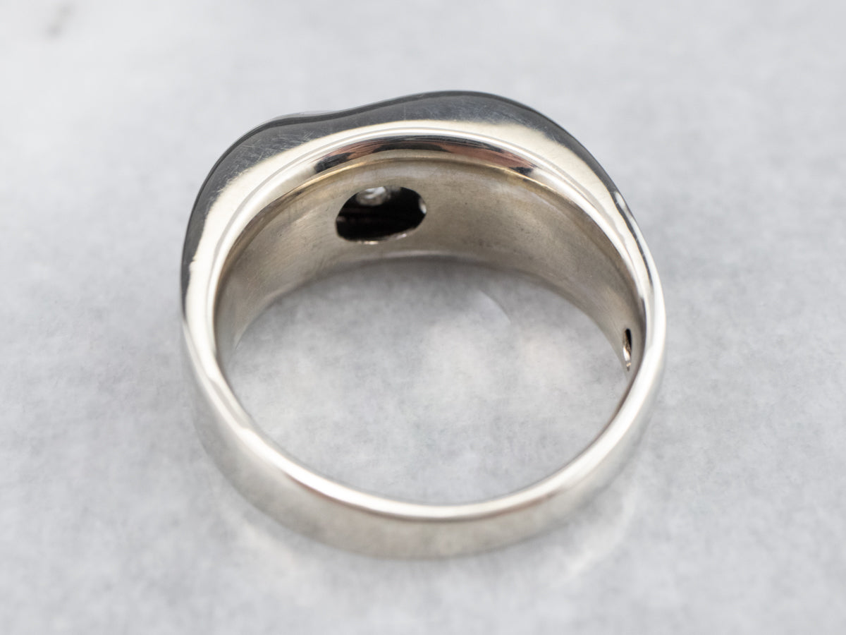 White Gold Diamond Statement Band