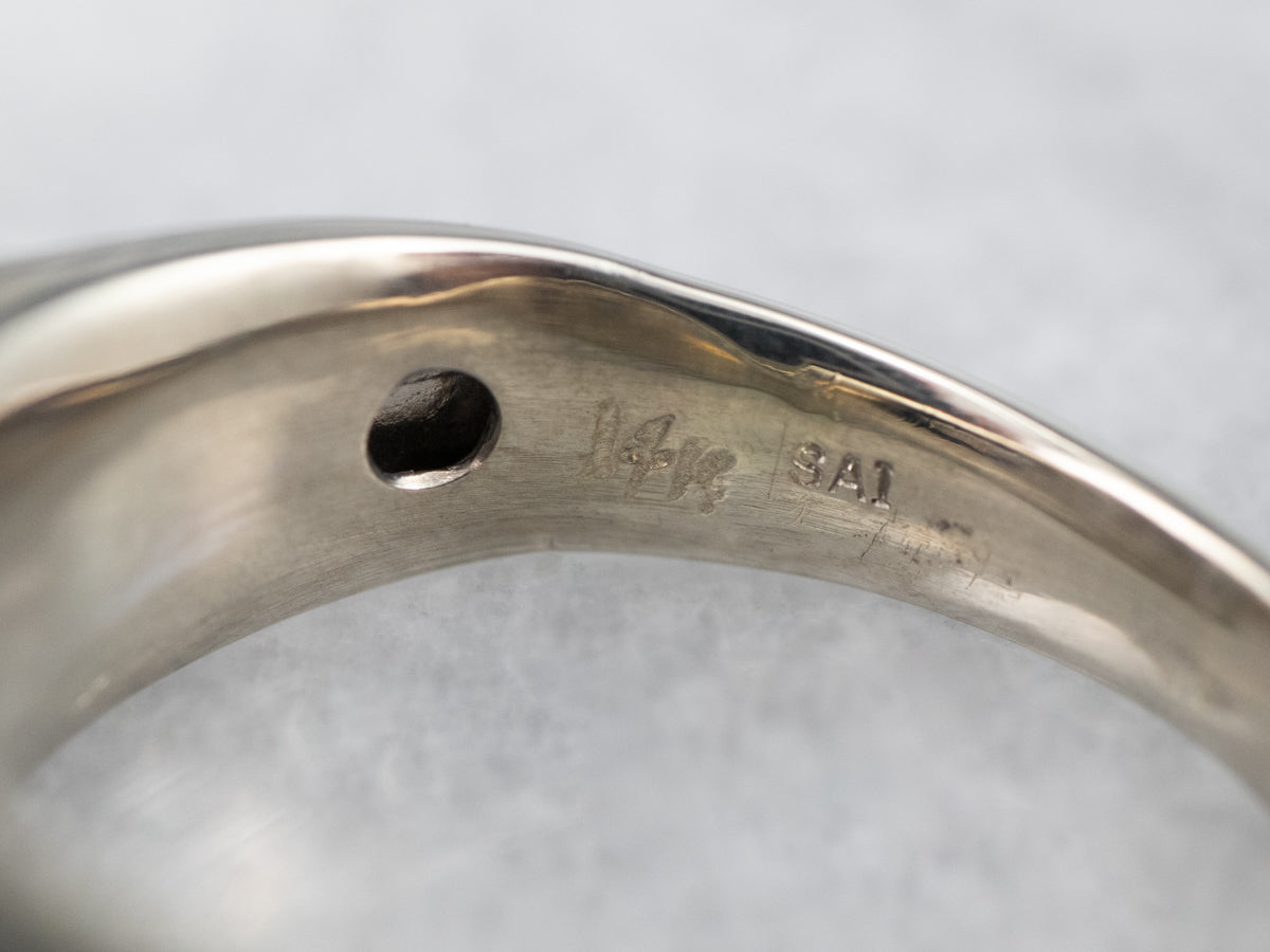 White Gold Diamond Statement Band