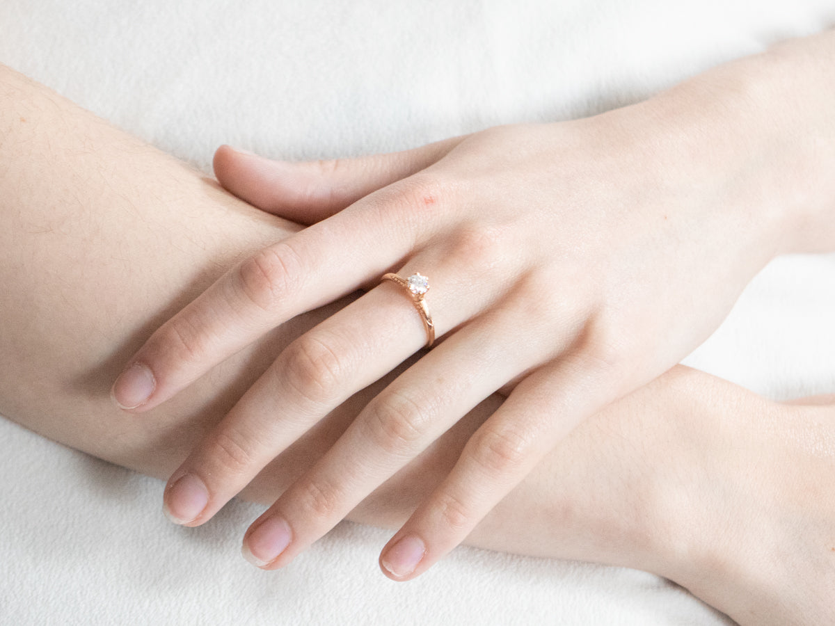 Ostby and Barton Diamond Solitaire Engagement Ring