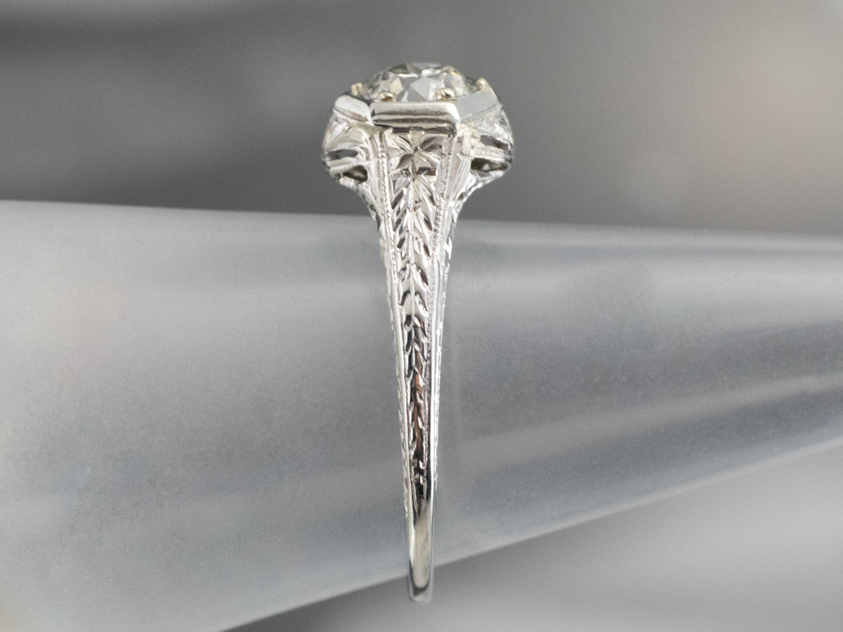 Antique Old European Cut Diamond Engagement Ring