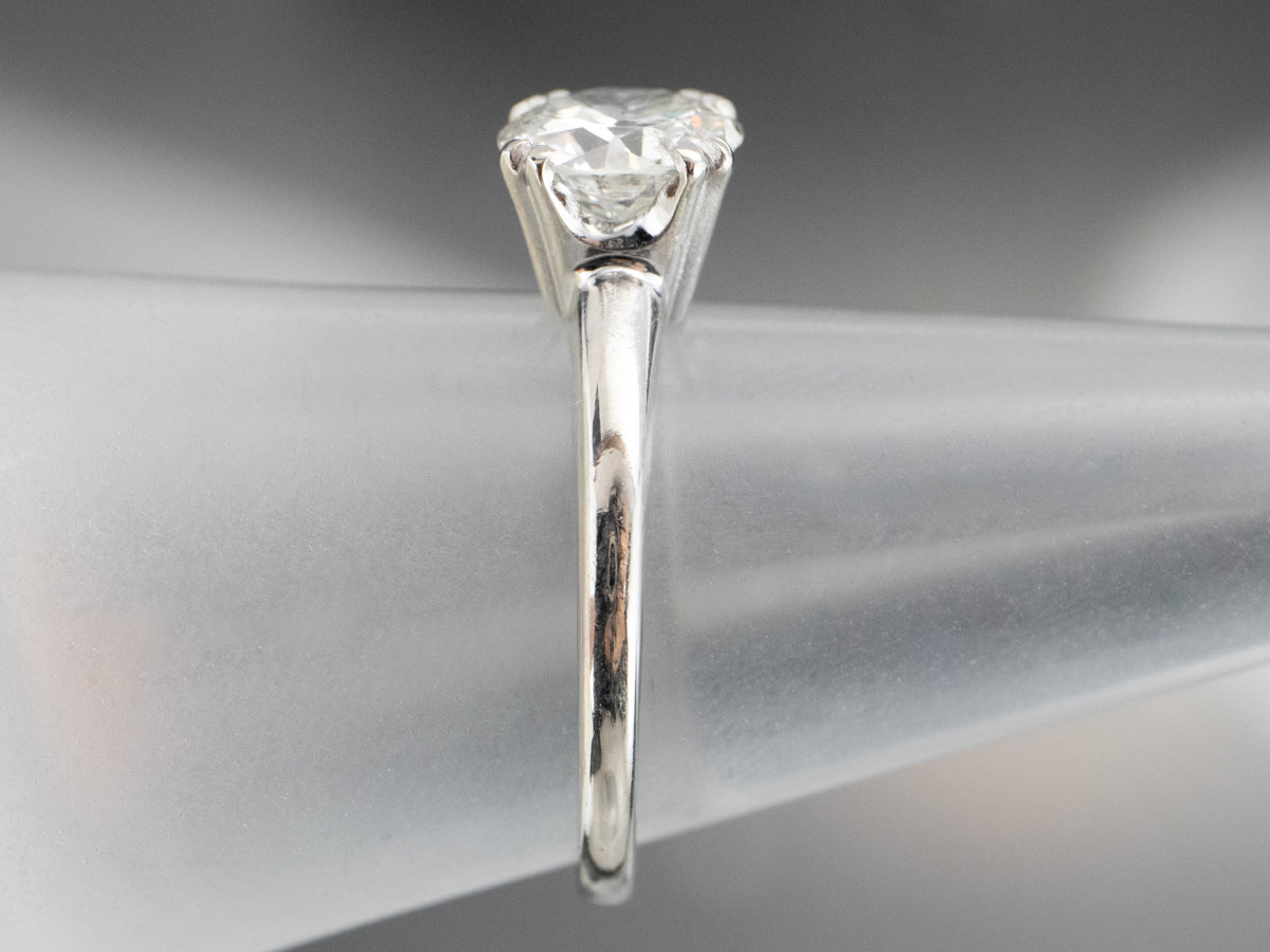 Old European Cut Diamond Solitaire Engagement Ring