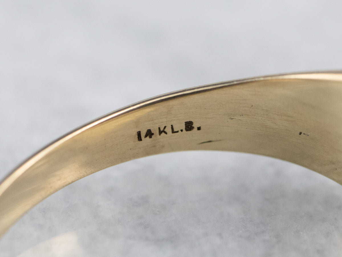 Anillo de compromiso de diamantes engastado Belcher antiguo