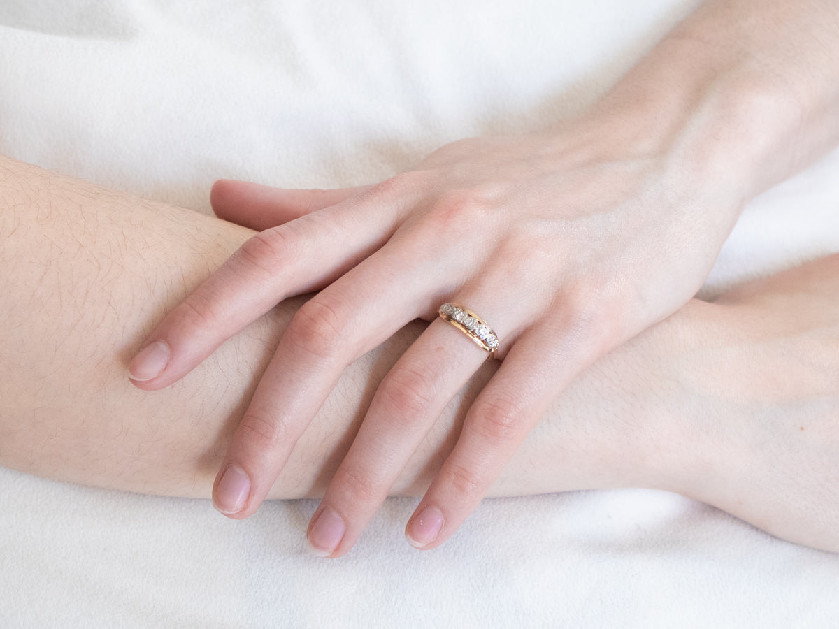 Retro Era Two Tone Diamond Band