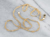 Gold Beaded Chain Necklace