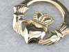 Vintage Gold Claddagh Pendant