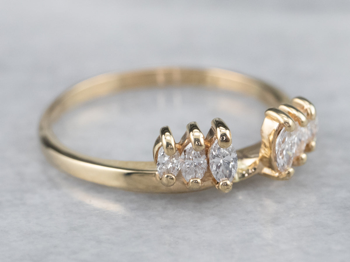 Marquise Diamond Guard Band