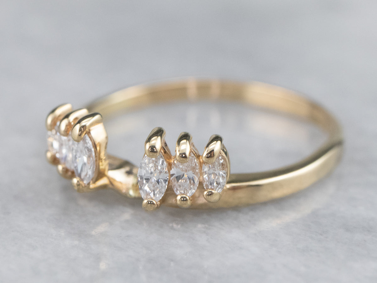 Marquise Diamond Guard Band