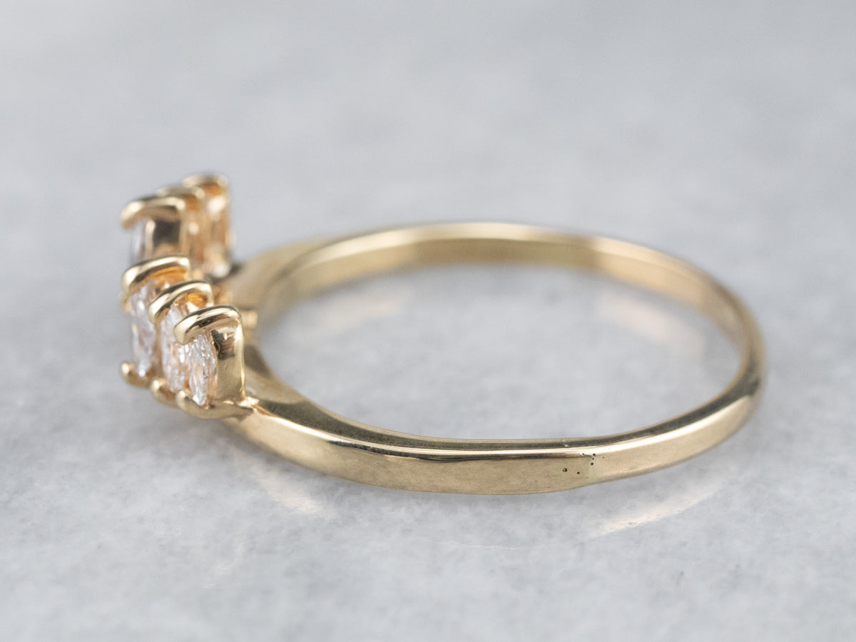 Marquise Diamond Guard Band