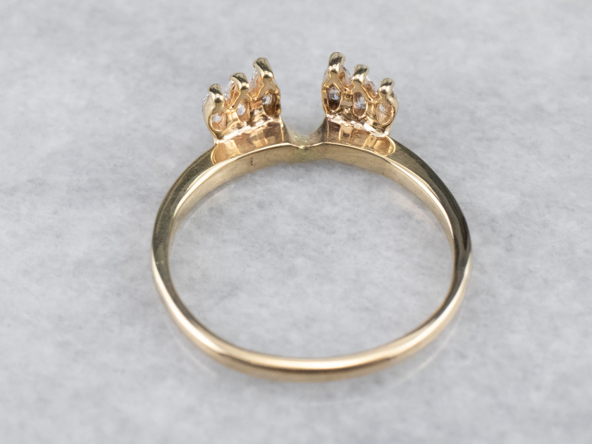 Marquise Diamond Guard Band