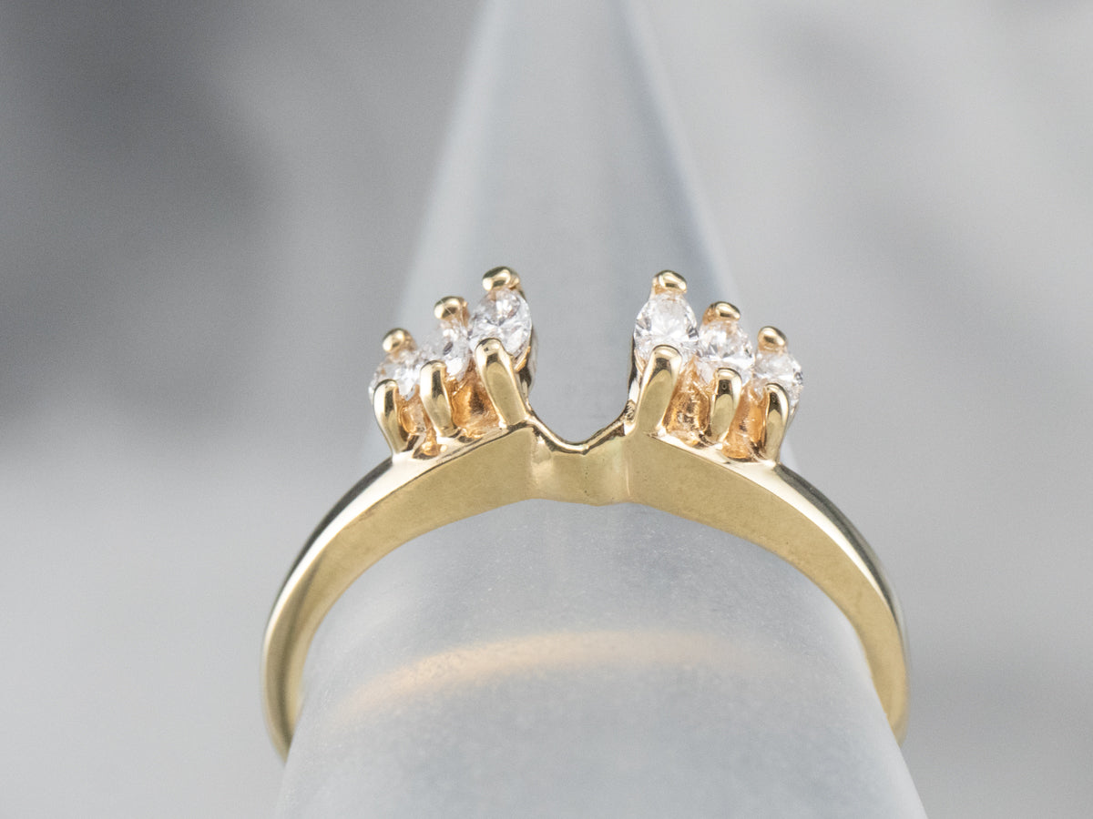 Marquise Diamond Guard Band