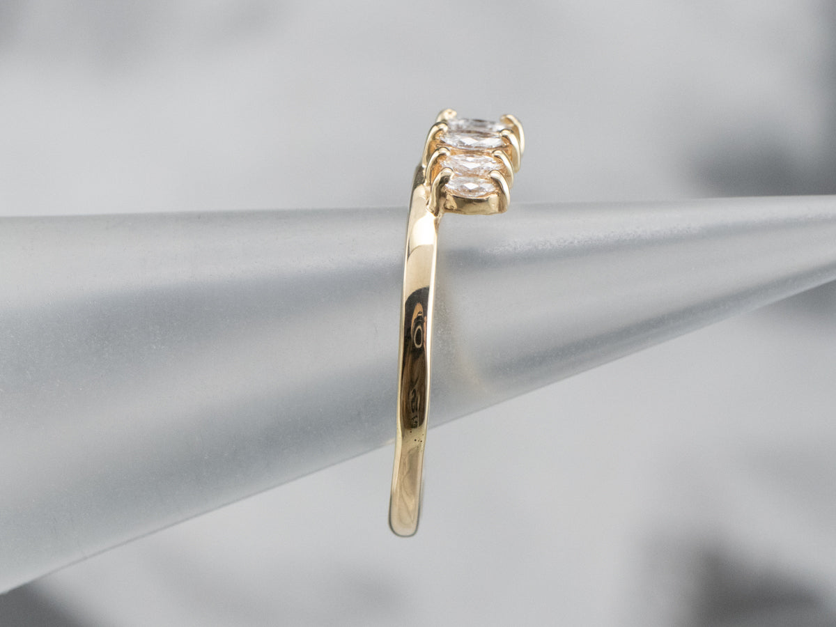 Marquise Diamond Guard Band