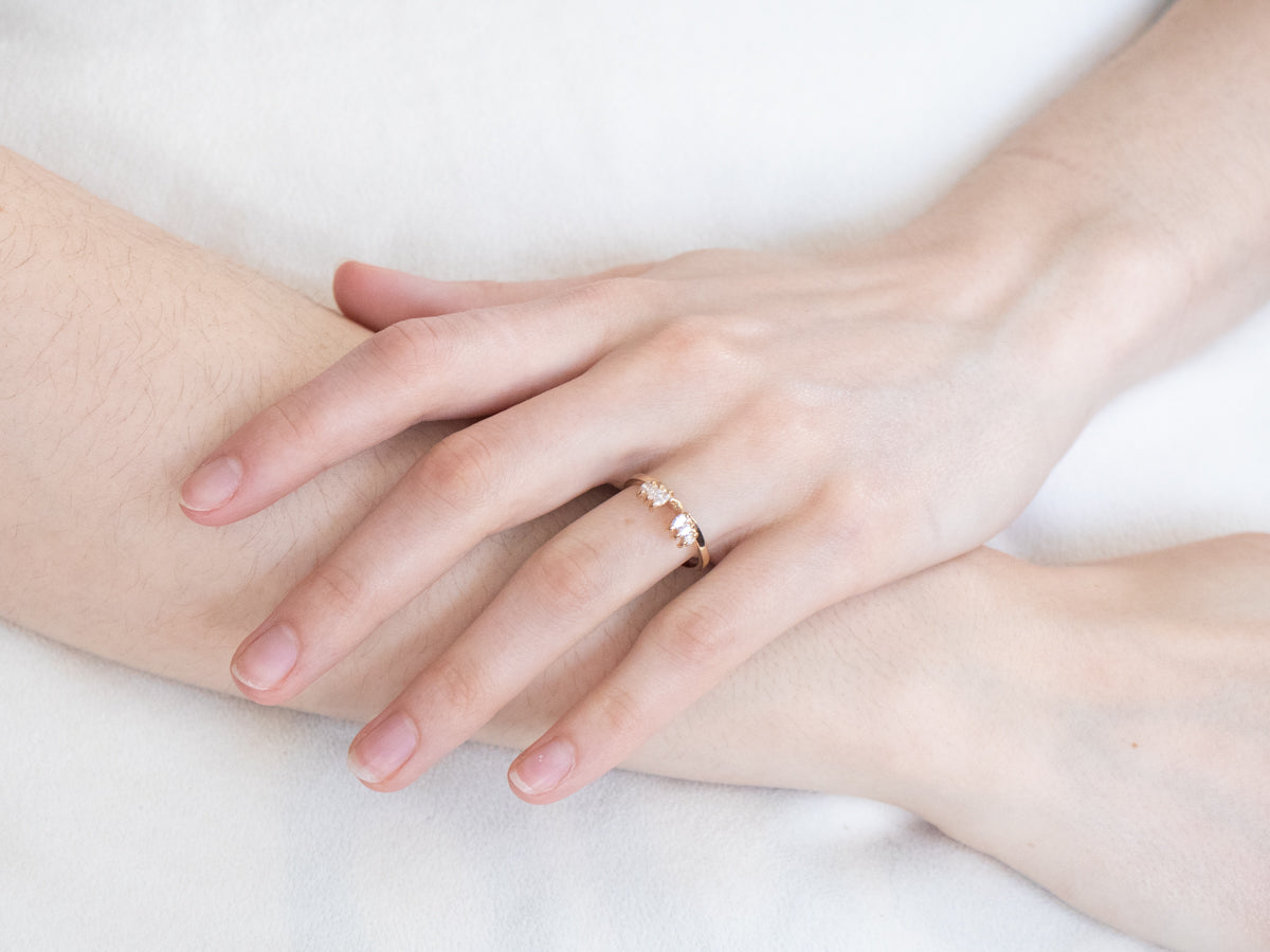 Marquise Diamond Guard Band