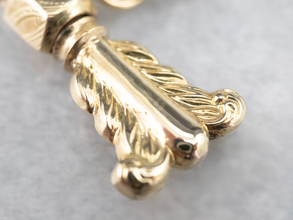 Fancy Gold Key Charm