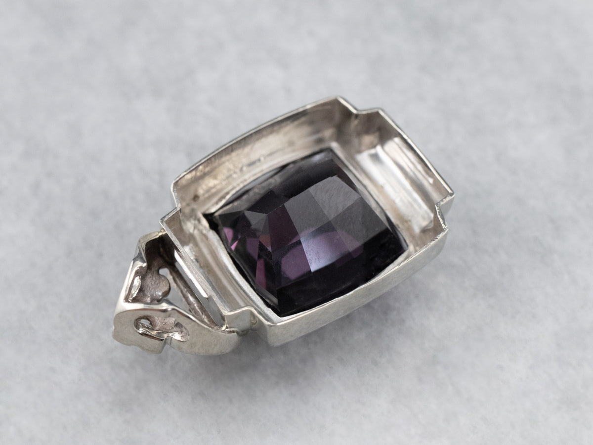 Upcycled Spinel and Diamond Pendant