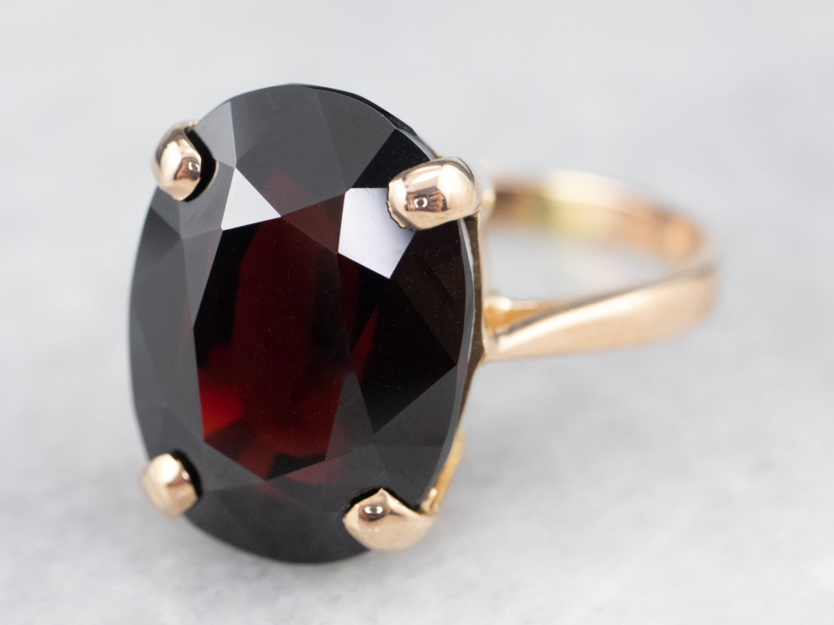 Vintage Garnet Cocktail Ring