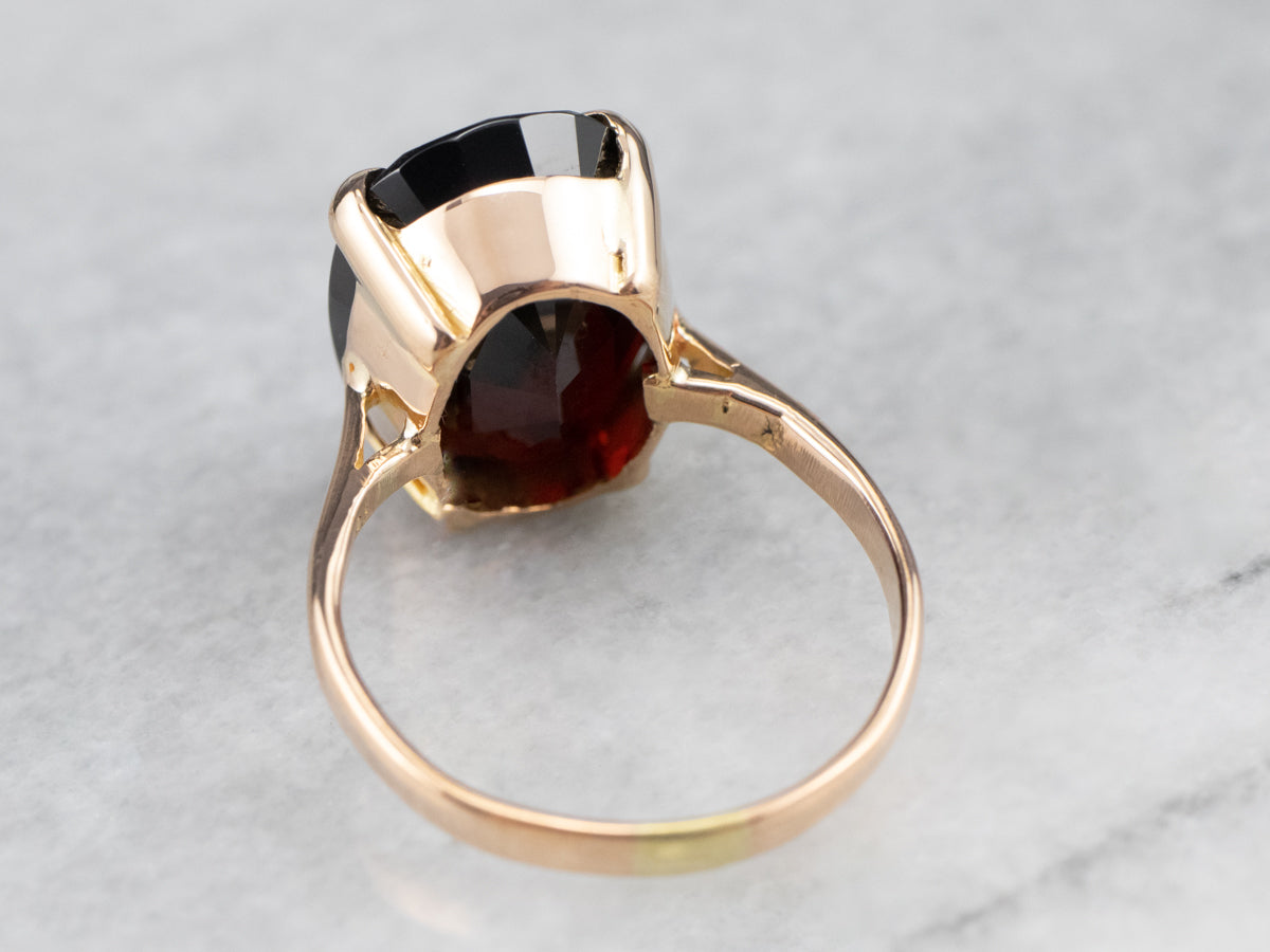 Vintage Garnet Cocktail Ring