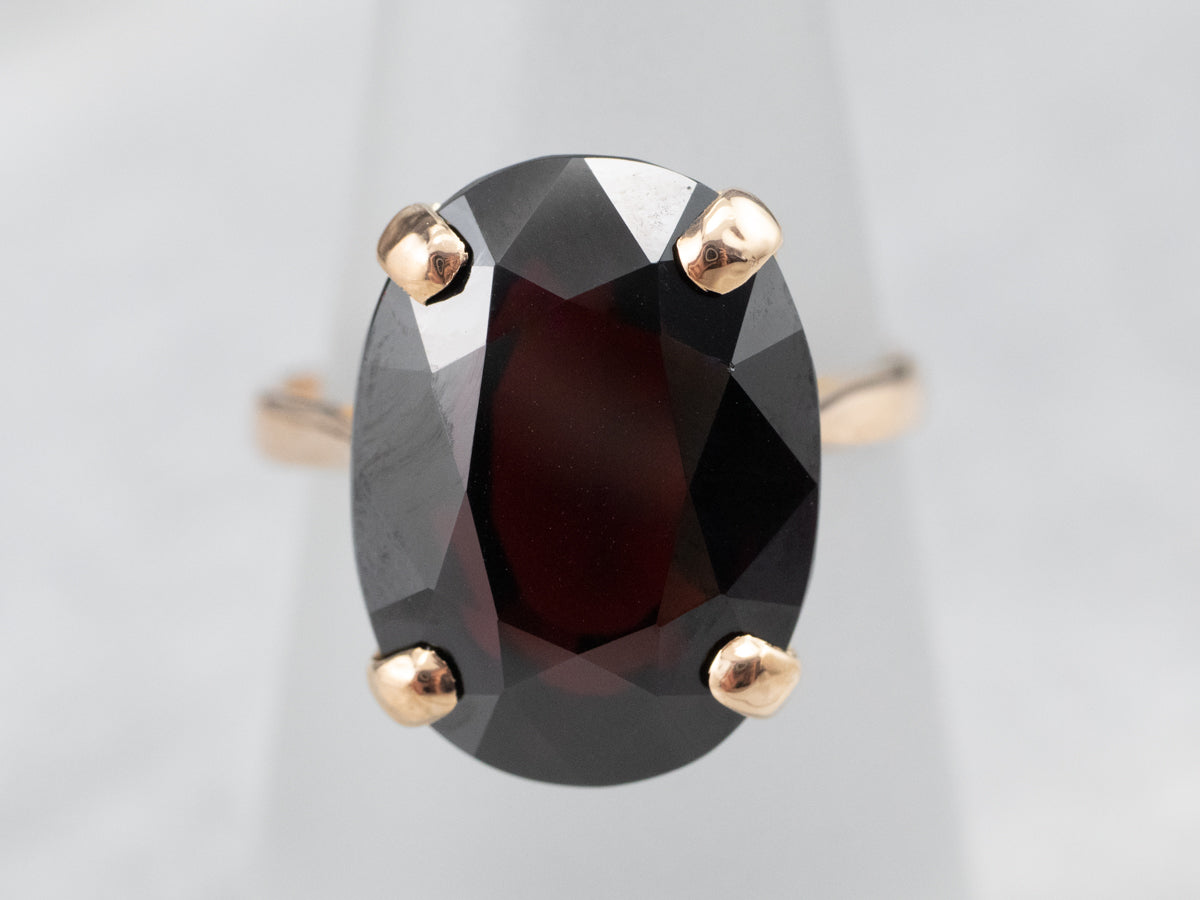 Vintage Garnet Cocktail Ring