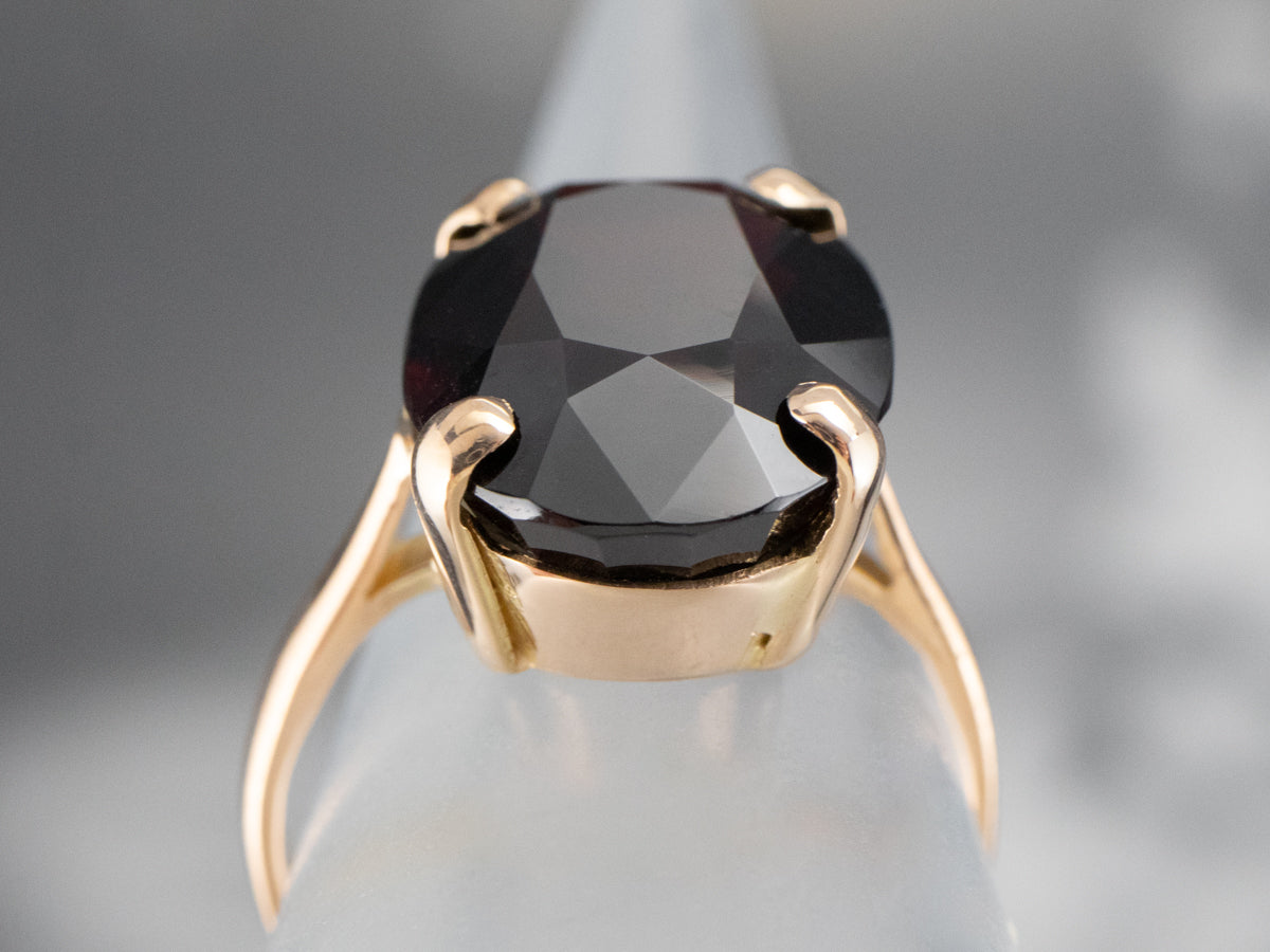 Vintage Garnet Cocktail Ring