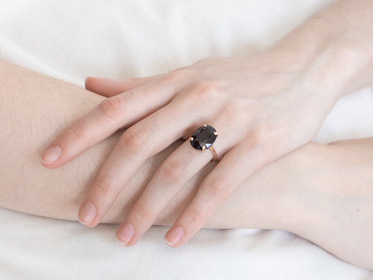 Vintage Garnet Cocktail Ring