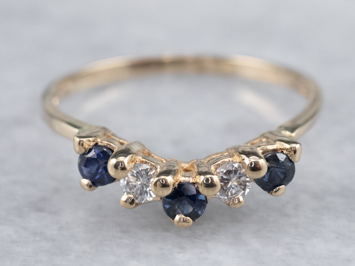 Sapphire and Diamond Guard Band