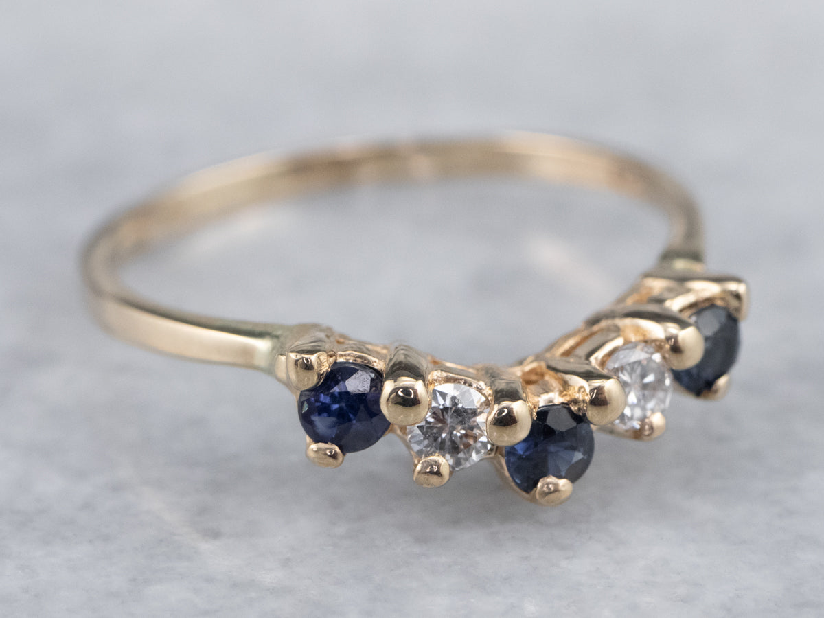 Sapphire and Diamond Guard Band