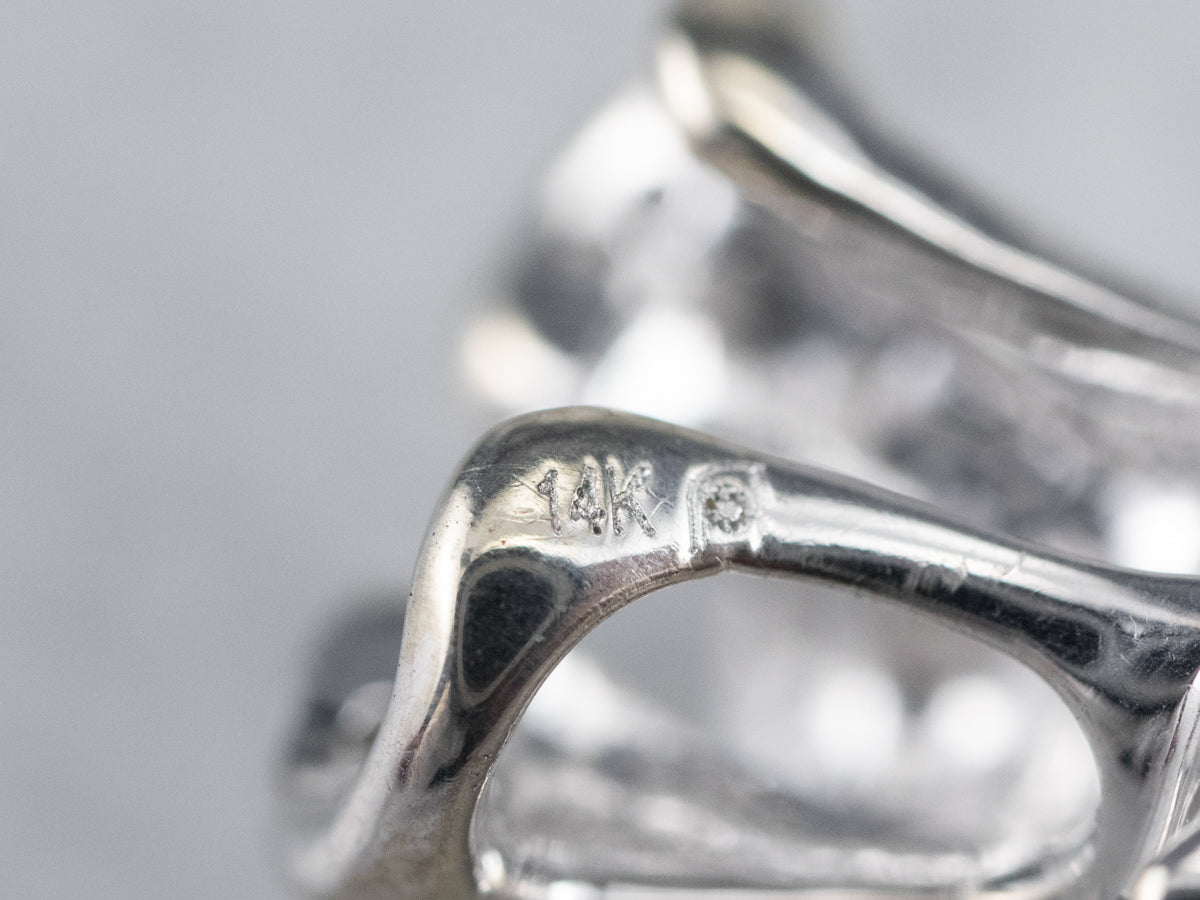 Modern Garnet and Diamond Pendant