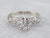 White Gold GIA Certified Diamond Engagement Ring