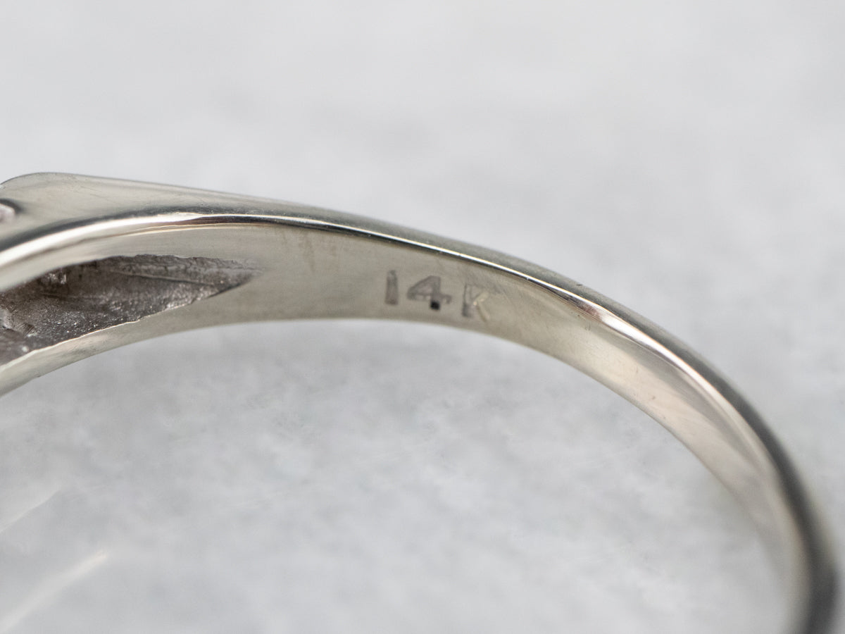 White Gold GIA Certified Diamond Engagement Ring